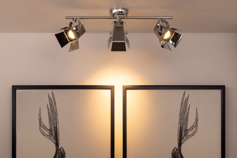 Lampa Sufitowa SPOT Light  3xGU10 5W Połączenie Chromu z Klasycznym Stylem, Polski Producent, 1 szt.