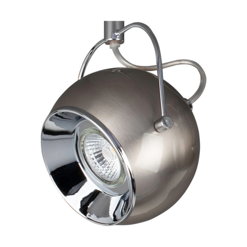 Lampa Sufitowa SPOT Light 3xGU10 LED 5W Klasyczne Połączenie Satyny z Szarym Betonem, Polski Producent, 1 szt.
