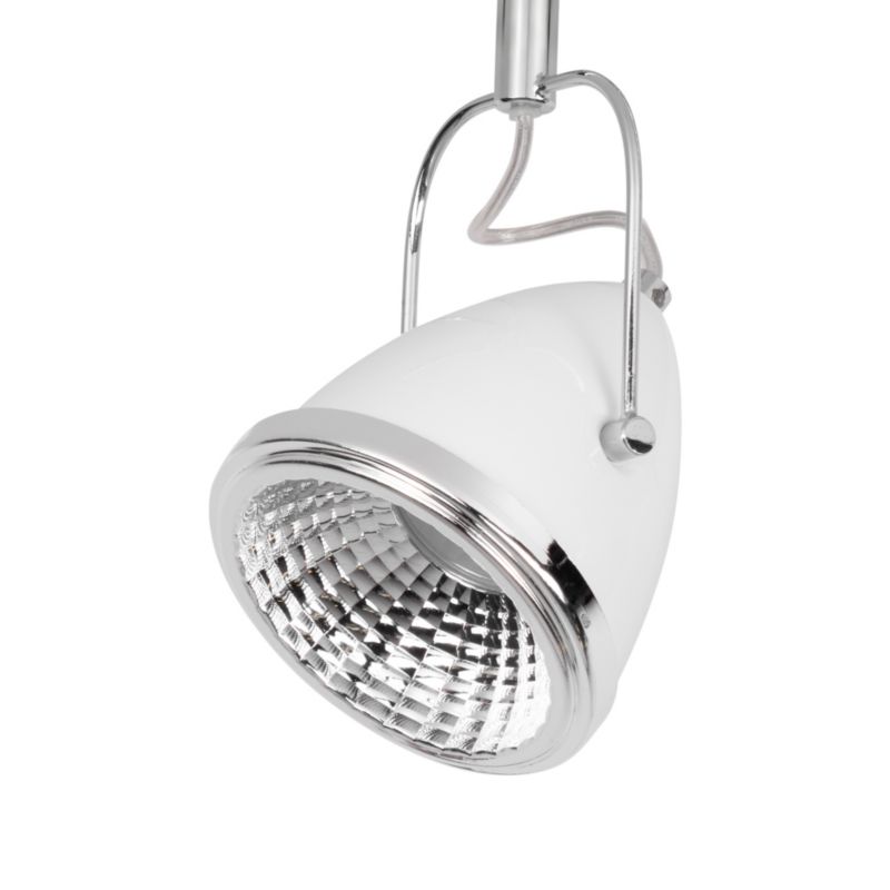 Lampa Sufitowa SPOT Light  3xGU10 LED 6W Biały z Akcentem Chromu w Klasycznym Stylu, Polski Producent, 1 szt.