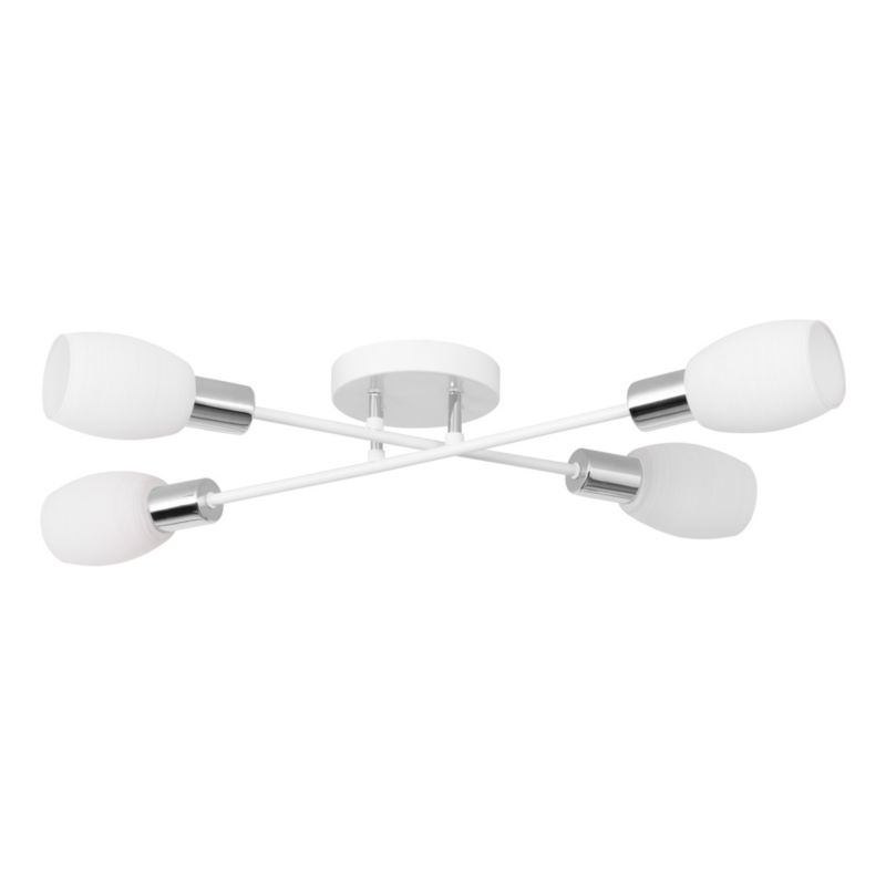 Lampa Sufitowa SPOT Light  4xE14 Max.40W Biały, Klasyczny Design od Polskiego Producenta, 1 szt.