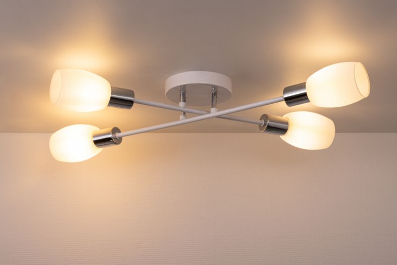 Lampa Sufitowa SPOT Light  4xE14 Max.40W Biały, Klasyczny Design od Polskiego Producenta, 1 szt.