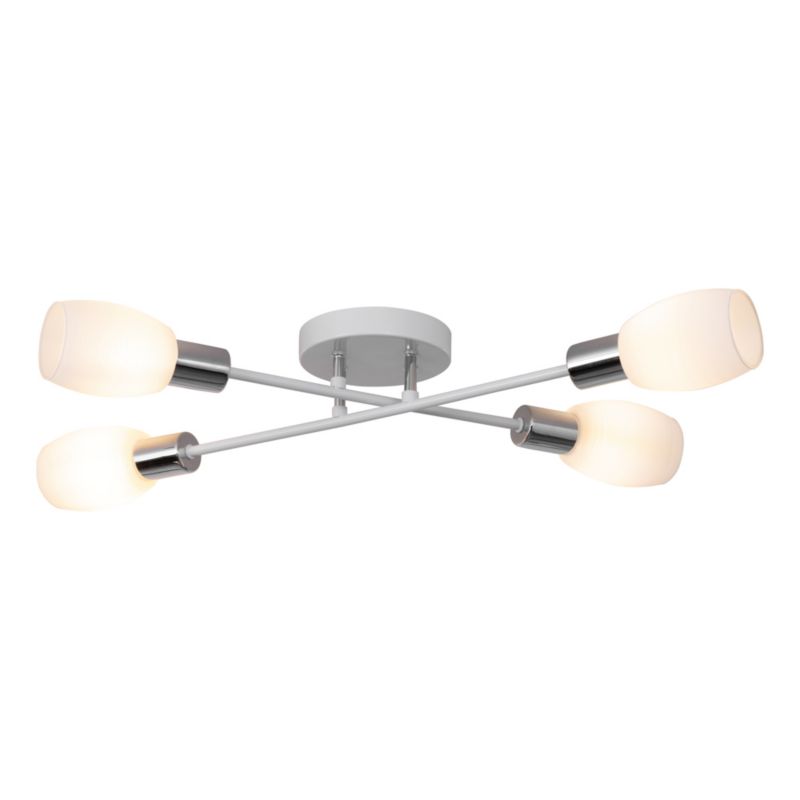 Lampa Sufitowa SPOT Light  4xE14 Max.40W Biały, Klasyczny Design od Polskiego Producenta, 1 szt.
