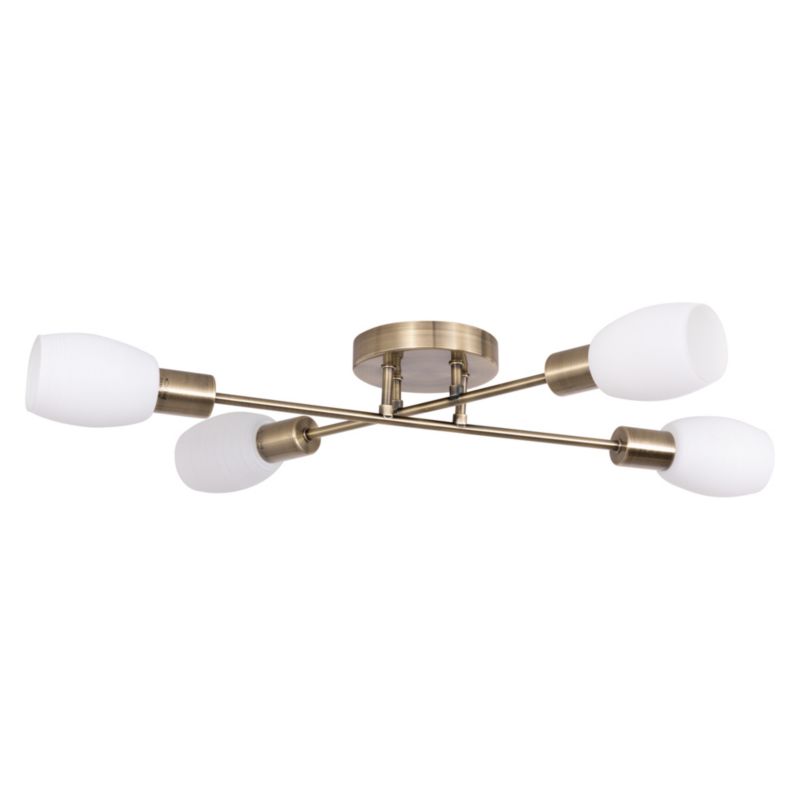 Lampa Sufitowa SPOT Light  4xE14 Max.40W Kompozycja Patyny i Bieli w Vintage Stylu od Polskiego Producenta, 1 szt.