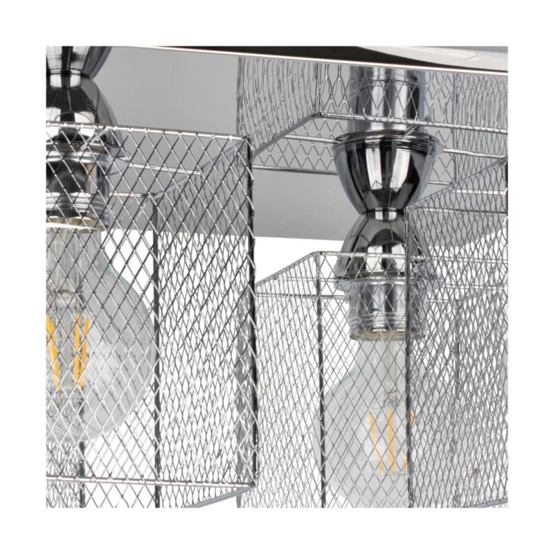 Lampa Sufitowa SPOT Light  4xE27 25W Klasyczne Połączenie Chromu z Chromowanymi Kloszami, Polski Producent, 1 szt.