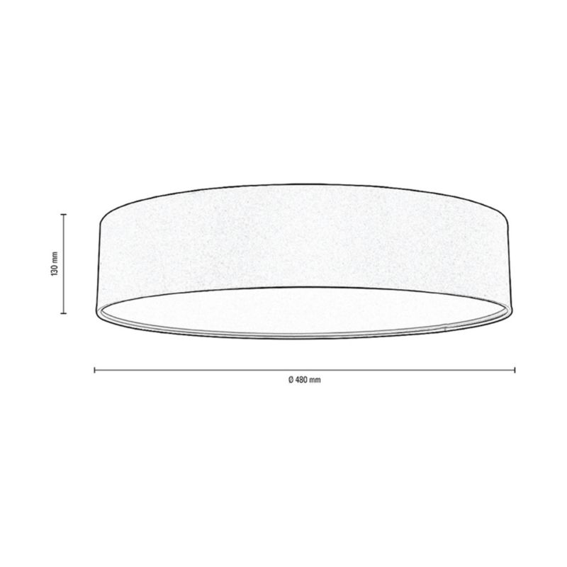 Lampa Sufitowa SPOT Light 4xE27 Max.25W Elegancka Antracytowa Tkanina, Polski Producent, 1 szt.