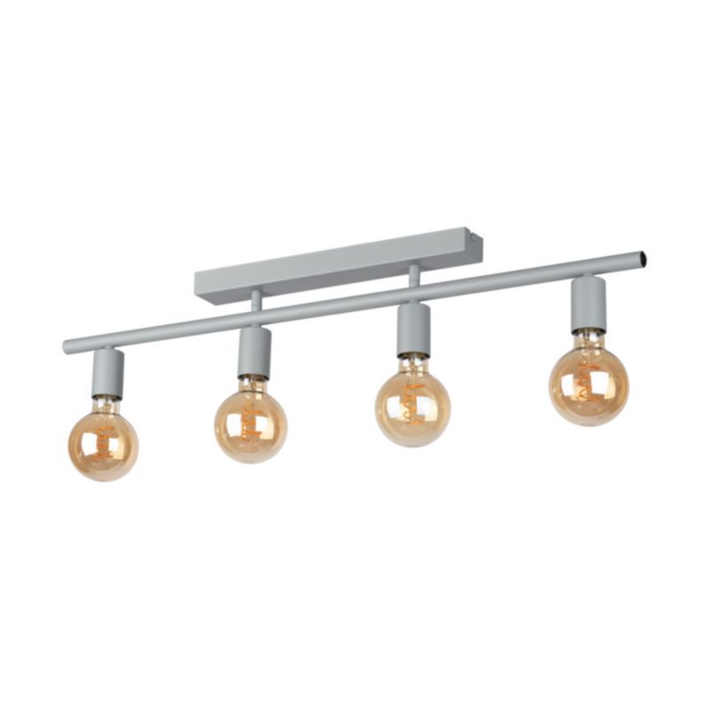 Lampa Sufitowa SPOT Light  4xE27 Max.25W Elegancki Szary w Klasycznym Stylu, Polski Producent, 1 szt.