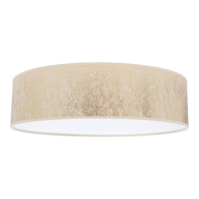 Lampa Sufitowa SPOT Light 4xE27 Max.25W Subtelna Biel w Połączeniu z Złotym Abażurem, Polski Producent, 1 szt.