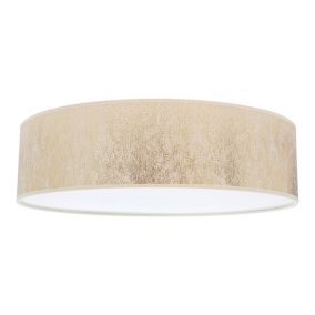 Lampa Sufitowa SPOT Light 4xE27 Max.25W Subtelna Biel w Połączeniu z Złotym Abażurem, Polski Producent, 1 szt.