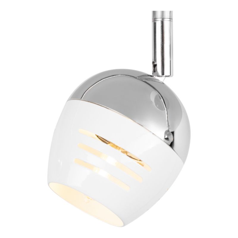 Lampa Sufitowa SPOT Light  4xG9 Max.28W Kompozycja Chromu i Bieli w Klasycznym Stylu, Polski Producent, 1 szt.