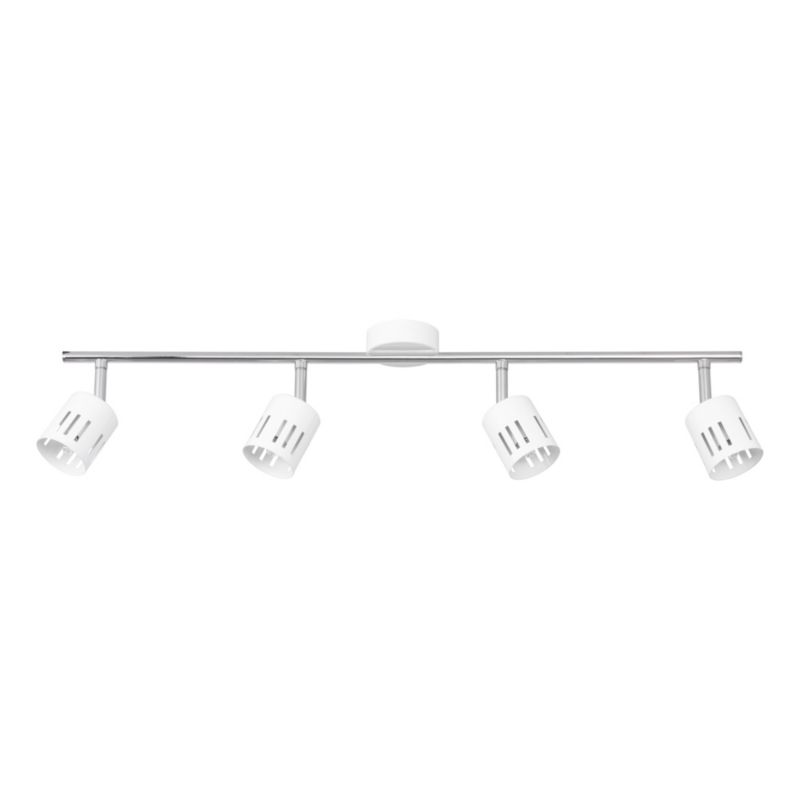 Lampa Sufitowa SPOT Light  4xG9 Max.28W Połączenie Chromu i Bieli w Klasycznym Stylu, Polski Producent, 1szt.