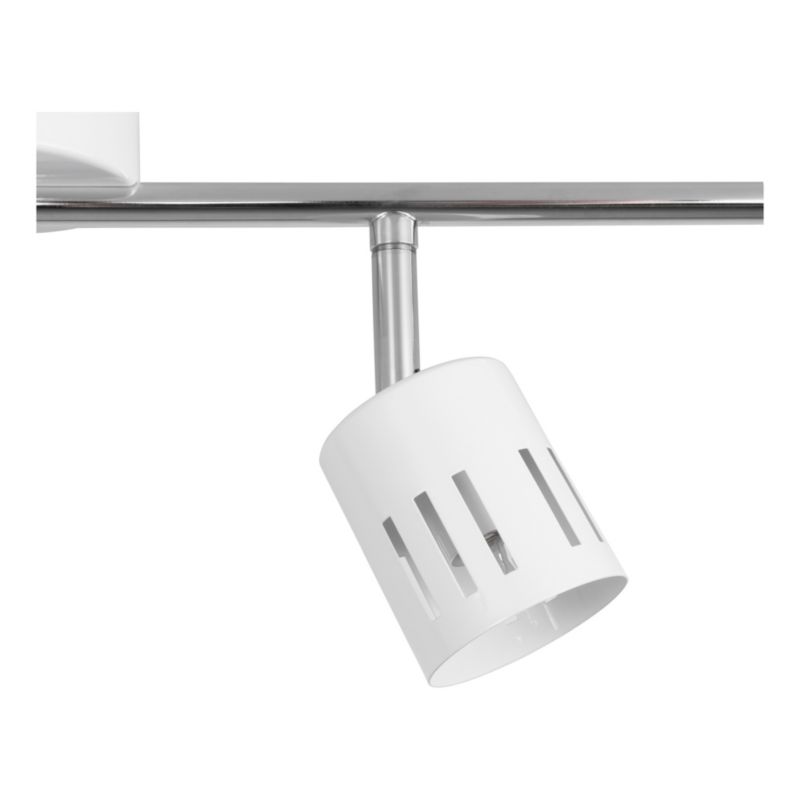 Lampa Sufitowa SPOT Light  4xG9 Max.28W Połączenie Chromu i Bieli w Klasycznym Stylu, Polski Producent, 1szt.