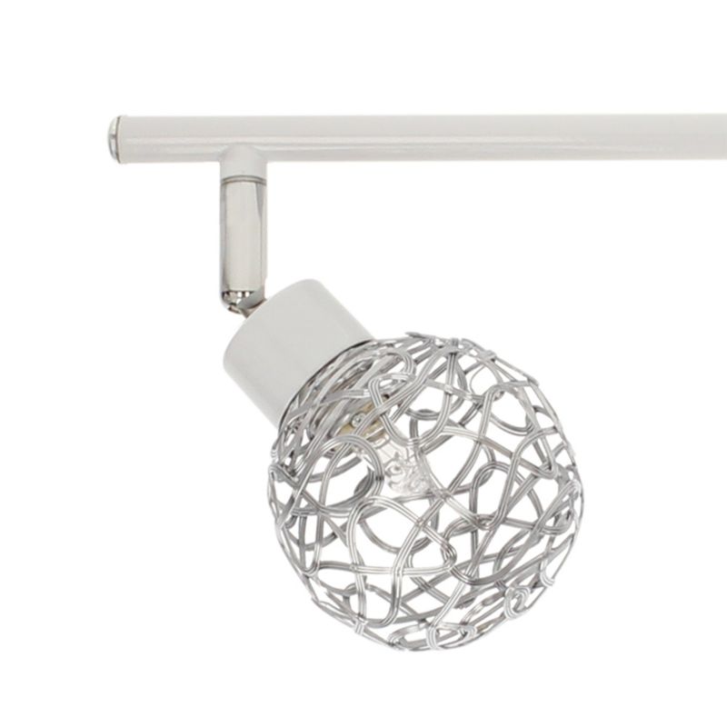 Lampa Sufitowa SPOT Light  4xG9 Max.40W Klasyczne Połączenie Bieli i Chromowanych Kloszy, Polski Producent, 1 szt.