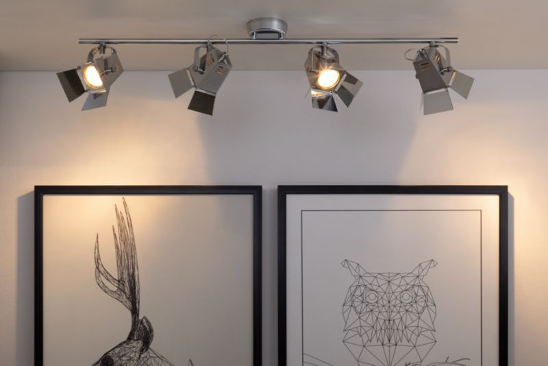 Lampa Sufitowa SPOT Light  4xGU10 5W Elegancki Chrom w Nowoczesnym Designie, Polski Producent, 1 szt.