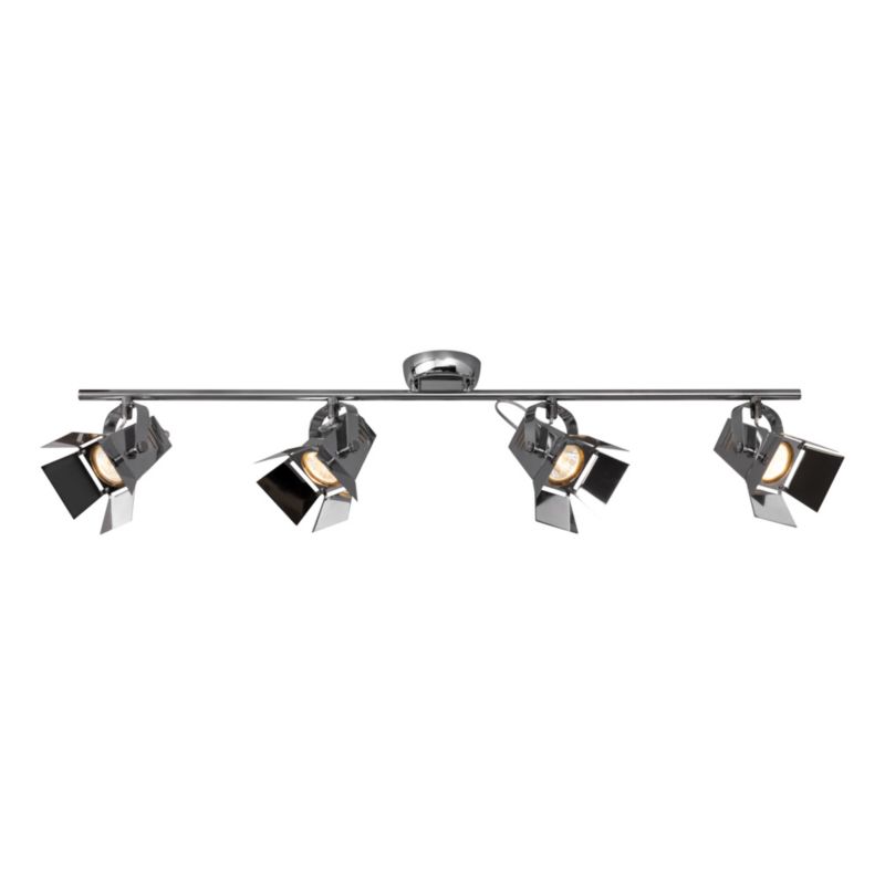 Lampa Sufitowa SPOT Light  4xGU10 5W Elegancki Chrom w Nowoczesnym Designie, Polski Producent, 1 szt.