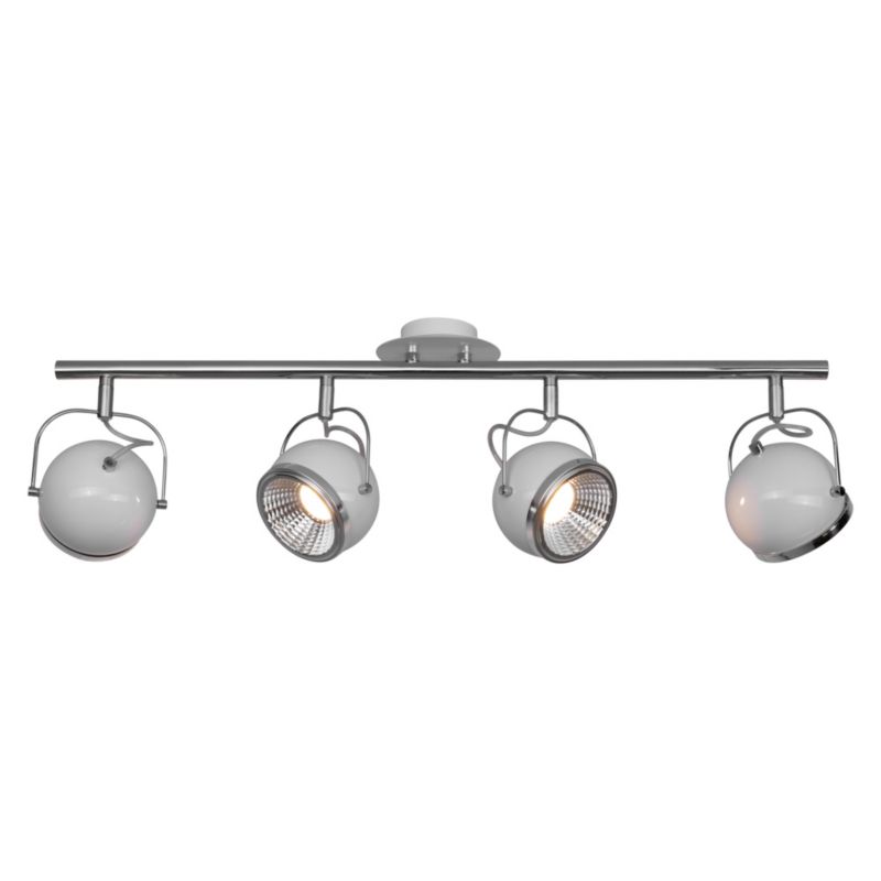 Lampa Sufitowa SPOT Light  4xGU10 LED 6W Subtelna Biel w Minimalistycznym Stylu, Polski Producent, 1 szt.