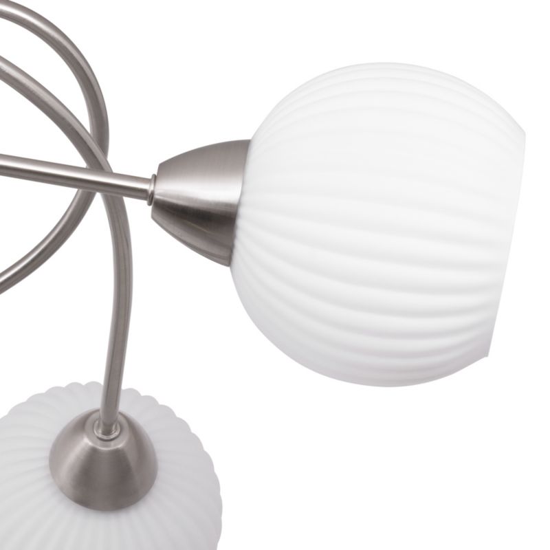 Lampa Sufitowa SPOT Light  5xE27 Max.60W Kompozycja Satyny i Bieli od Polskiego Producenta, 1 szt.