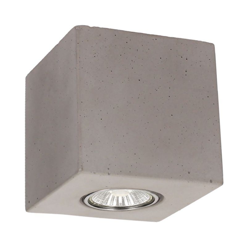 Lampa Sufitowa SPOT Light  Square 1xGU10 Max.6W Szary Beton, Polski Producent, 1 szt.