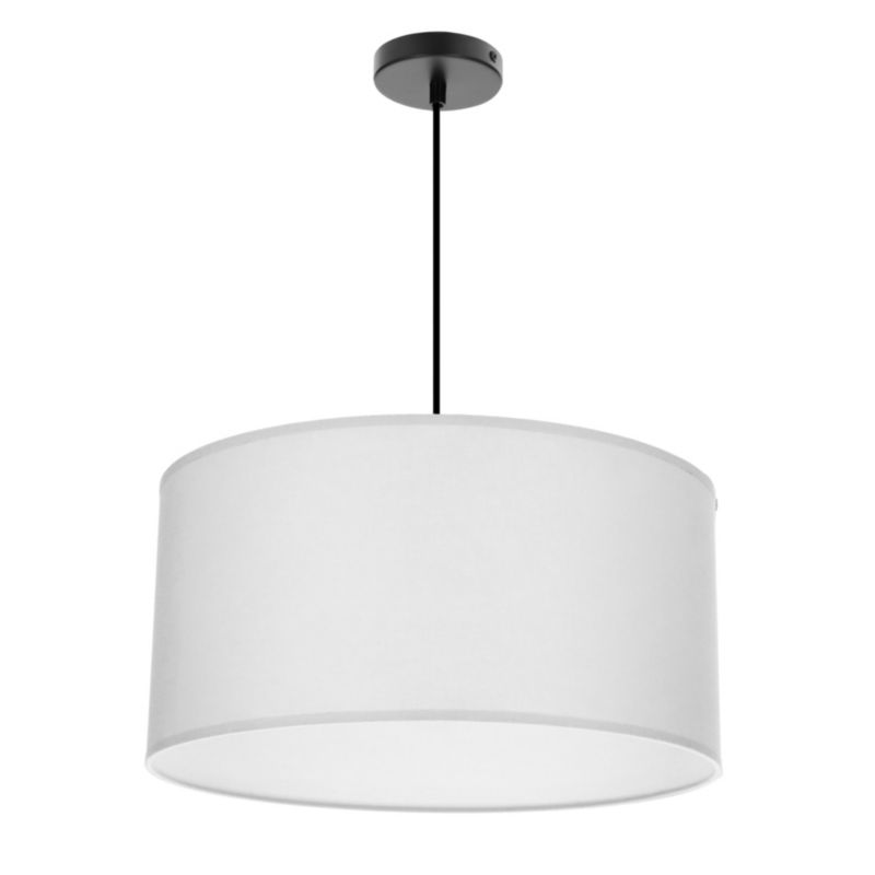 Lampa sufitowa szary abażur Candellux Shanti czarno-szara 1xE27x40W IP20 wym:105x40x40cm - 1 szt.
