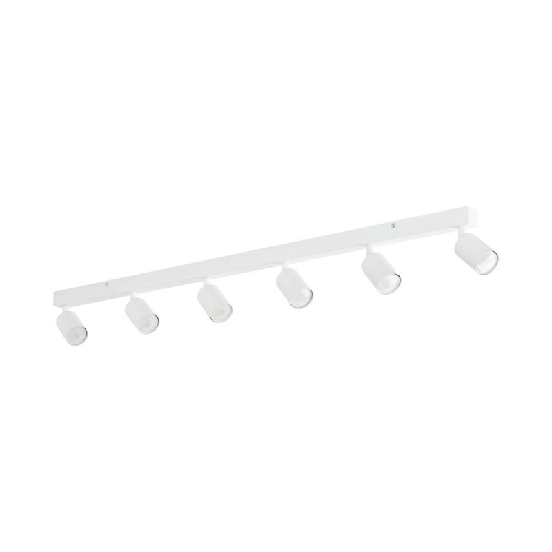 Lampa Sufitowa TK Lighting Nex biała listwa 127cm regulowane spoty 6Xgu10 -1szt.
