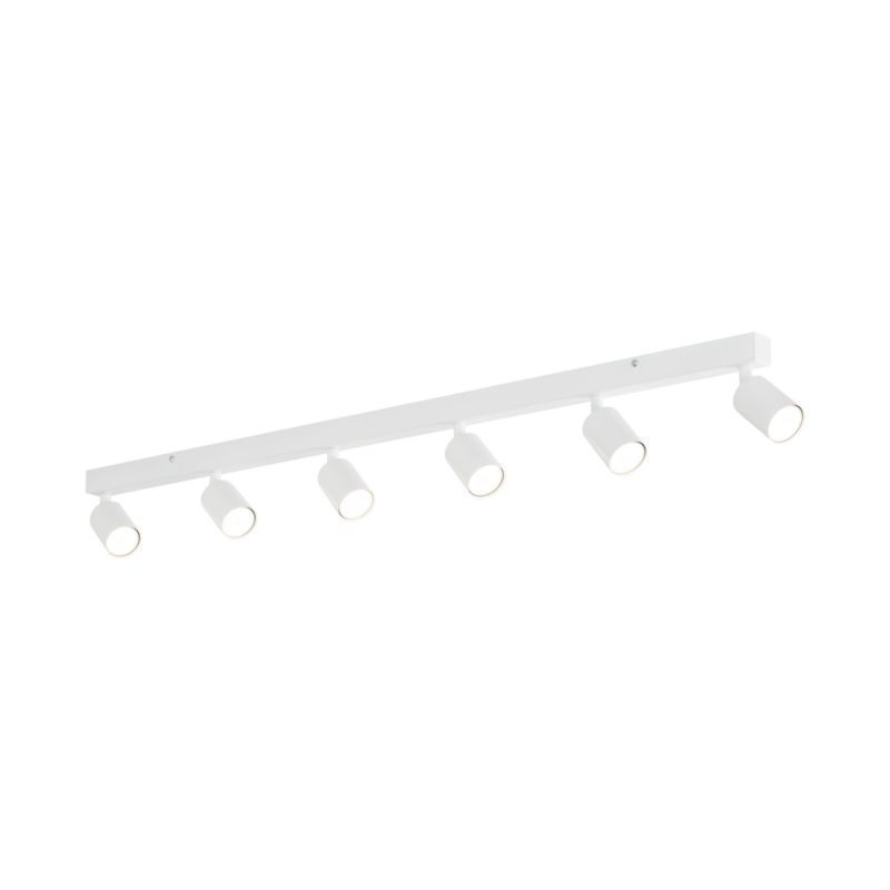 Lampa Sufitowa TK Lighting Nex biała listwa 127cm regulowane spoty 6Xgu10 -1szt.