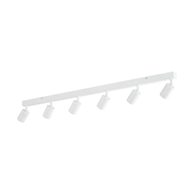Lampa Sufitowa TK Lighting Nex biała listwa 127cm regulowane spoty 6Xgu10 -1szt.