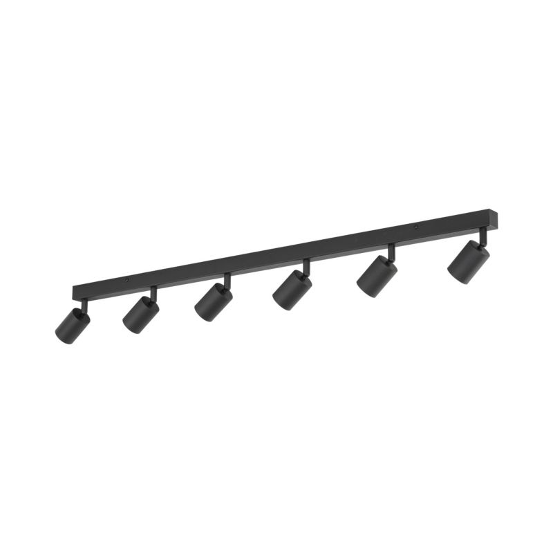 Lampa Sufitowa TK Lighting Nex czarna listwa 127cm regulowane spoty 6Xgu10 -1szt.
