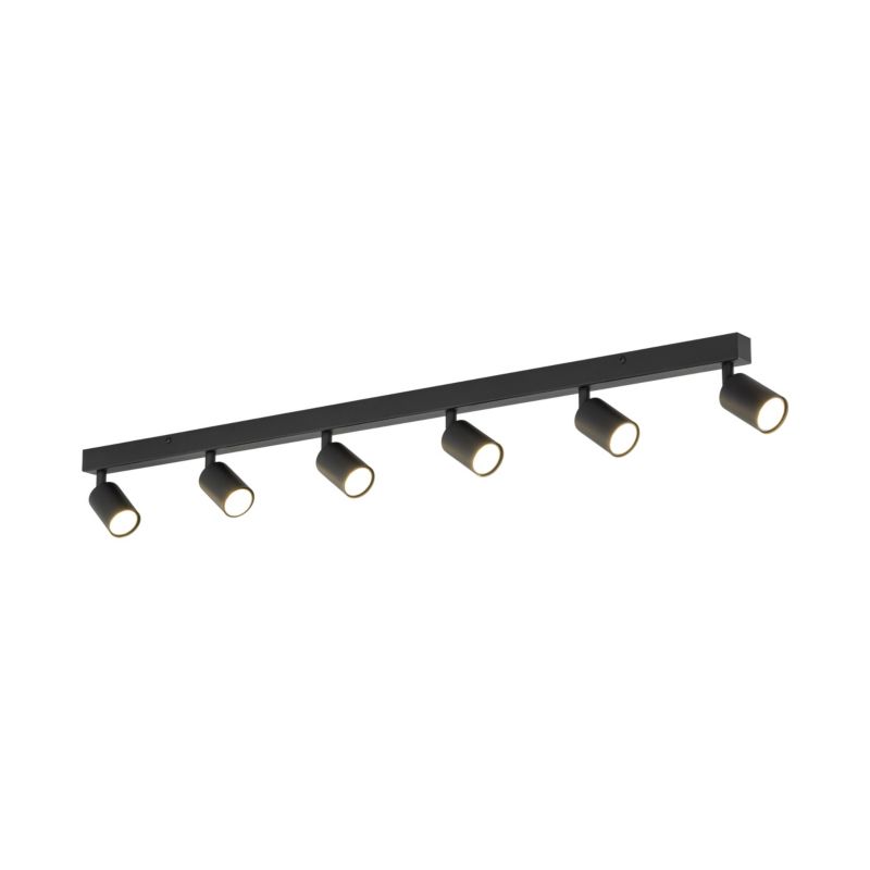 Lampa Sufitowa TK Lighting Nex czarna listwa 127cm regulowane spoty 6Xgu10 -1szt.