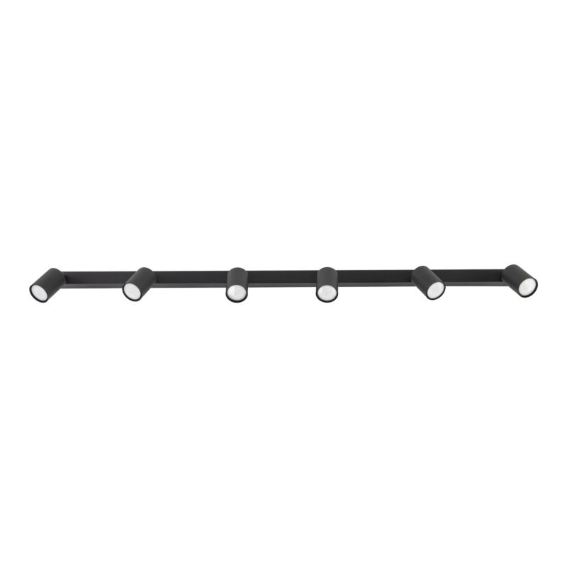 Lampa Sufitowa TK Lighting Nex czarna listwa 127cm regulowane spoty 6Xgu10 -1szt.