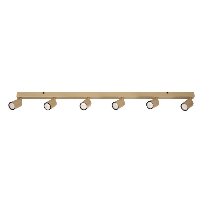Lampa Sufitowa TK Lighting Nex Sabia beżowa listwa 127cm regulowane spoty 6Xgu10 -1szt.