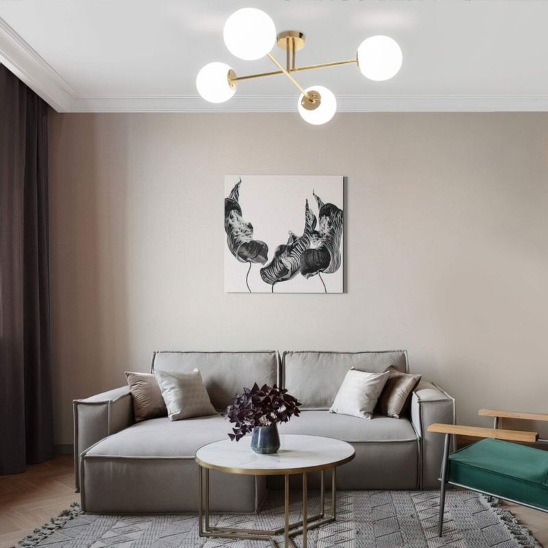 Lampa Sufitowa Toolight App1248-4Cp Złoty