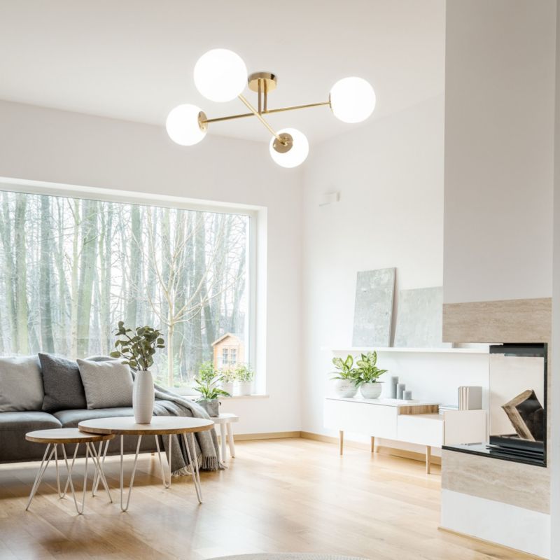 Lampa Sufitowa Toolight App1248-4Cp Złoty