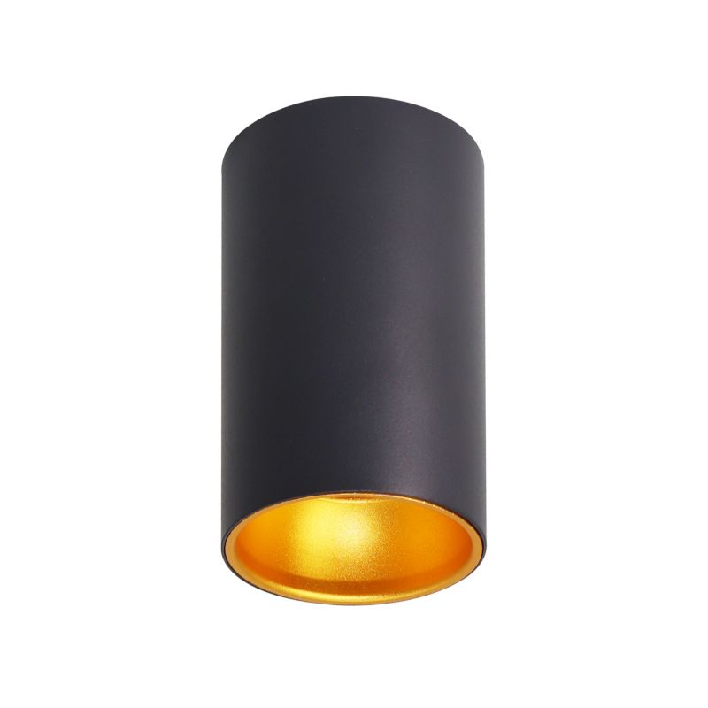 Lampa sufitowa tuba Candellux Tuba czarno-złota 1xGU10x15W IP20 wym:11x7x7cm - 1 szt.