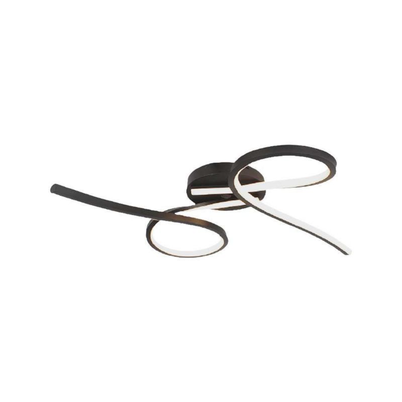 Lampa sufitowa V-TAC Vt-7791 czarna wym: 12 x 61 x 61 cm wbudowany LED 24W 1 szt.