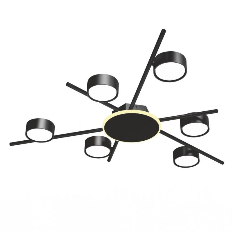 Lampa sufitowa Videx spotGX53 czarna 6xGX53x30W IP20 wym:5x70x65cm - 1 szt.
