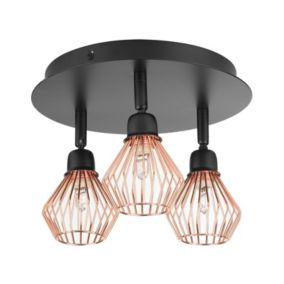 Lampa sufitowa Volga Metal Czarny 1szt.