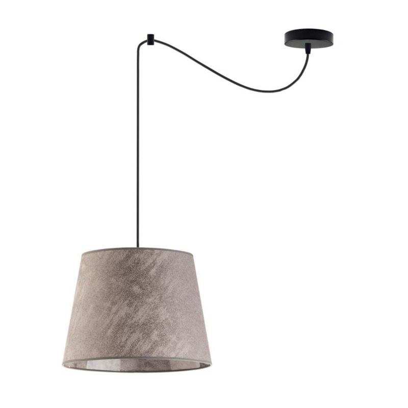 Lampa sufitowa Volta Light Factory żyrandol lampa wisząca z abażurem stożek Beton KOKO 1szt.
