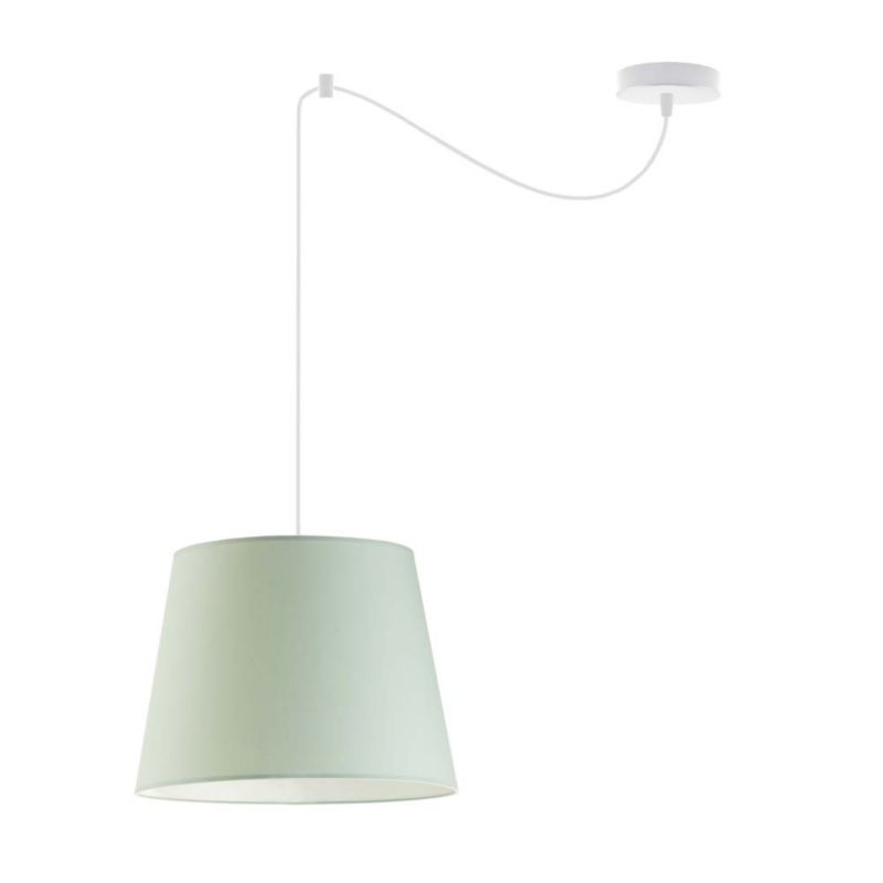 Lampa sufitowa Volta Light Factory żyrandol lampa wisząca z abażurem stożek Biały/Miętowy KOKO 1szt.