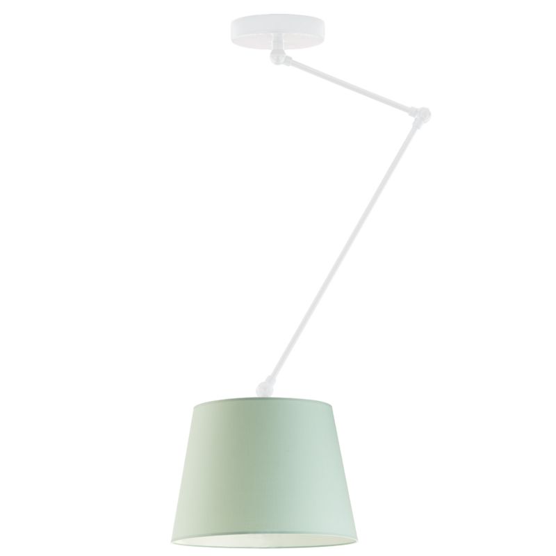 Lampa sufitowa Volta Light Factory żyrandol lampa wisząca z abażurem stożek Biały/Miętowy SOUL 1szt.