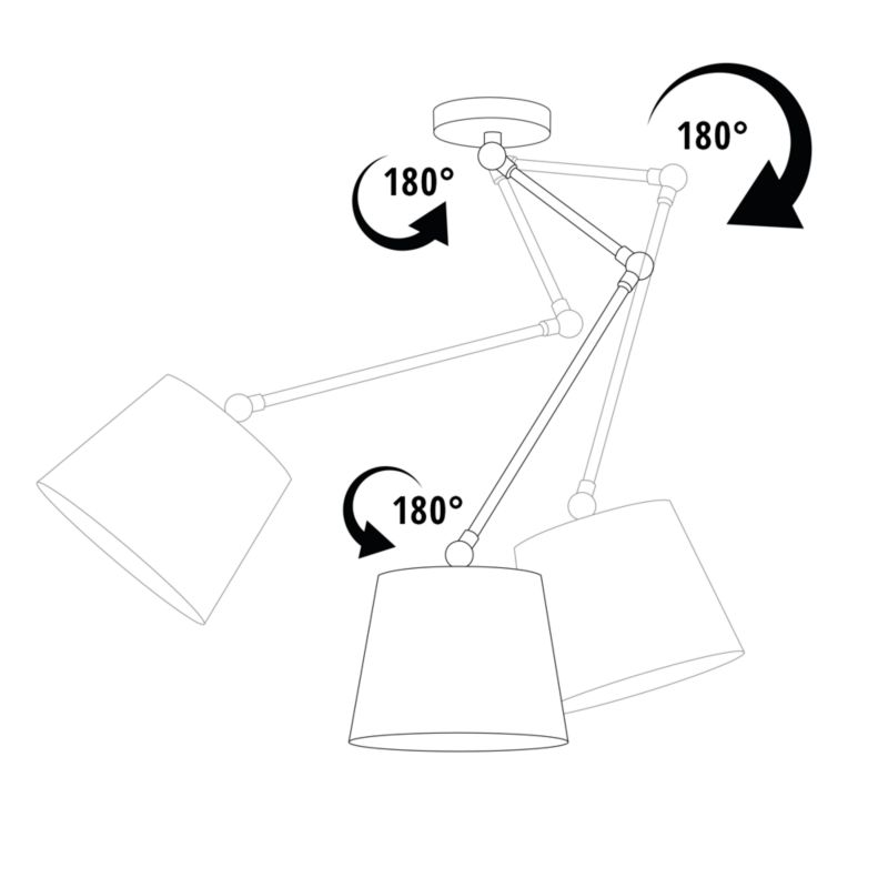 Lampa sufitowa Volta Light Factory żyrandol lampa wisząca z abażurem stożek Biały/Miętowy SOUL 1szt.
