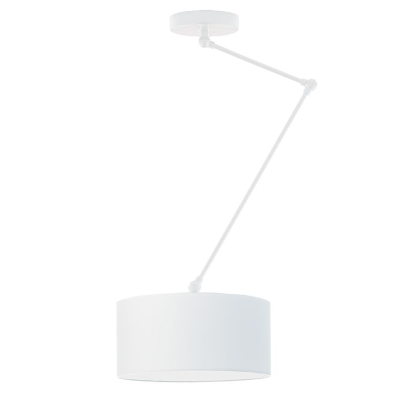 Lampa sufitowa Volta Light Factory żyrandol lampa wisząca z abażurem walec Biały/Biały SOUL 1szt.