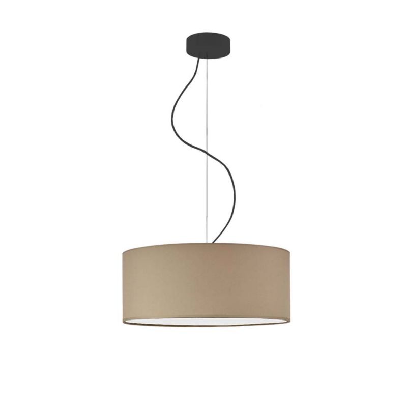 Lampa sufitowa Volta Light Factory żyrandol lampa wisząca z abażurem walec Cappuccino 40 cm BLUES 1szt.