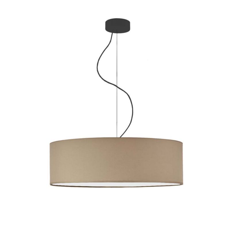Lampa sufitowa Volta Light Factory żyrandol lampa wisząca z abażurem walec Cappuccino 60 cm BLUES 1szt.