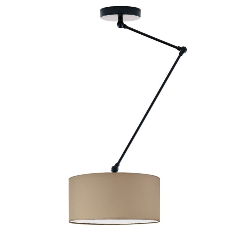 Lampa sufitowa Volta Light Factory żyrandol lampa wisząca z abażurem walec Cappuccino SOUL 1szt.