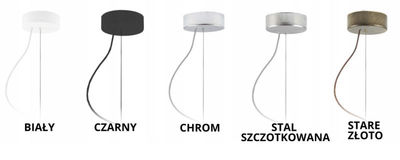 Lampa sufitowa Volta Light Factory żyrandol lampa wisząca z abażurem walec Jasny szary 60 cm BLUES 1szt.