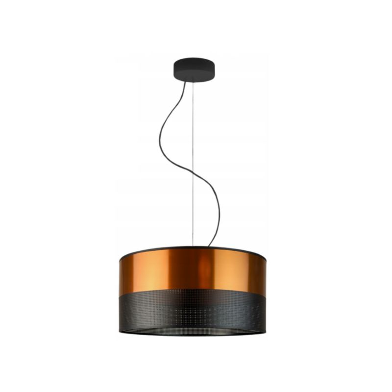 Lampa sufitowa Volta Light Factory żyrandol lampa wisząca z abażurem walec Miedziany 30 cm BLUES 1szt.