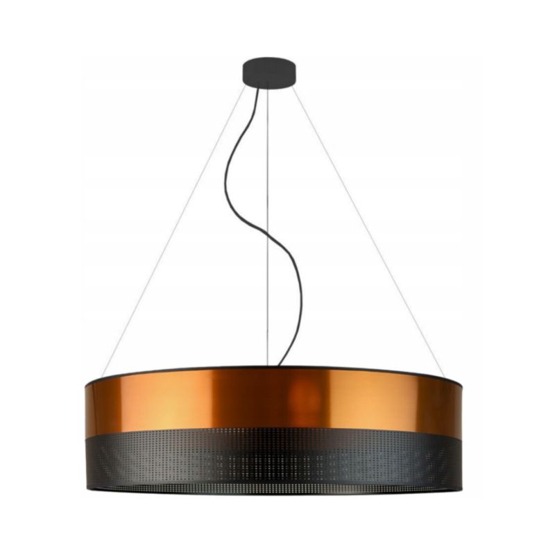 Lampa sufitowa Volta Light Factory żyrandol lampa wisząca z abażurem walec Miedziany 80 cm BLUES 1szt.