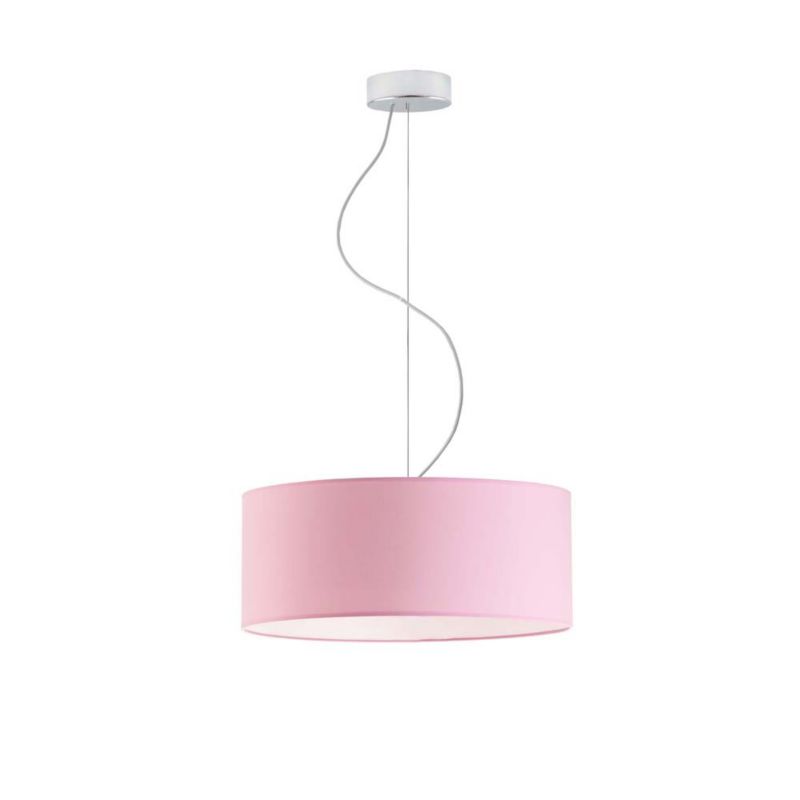Lampa sufitowa Volta Light Factory żyrandol lampa wisząca z abażurem walec Różowy 40 cm BLUES 1szt.