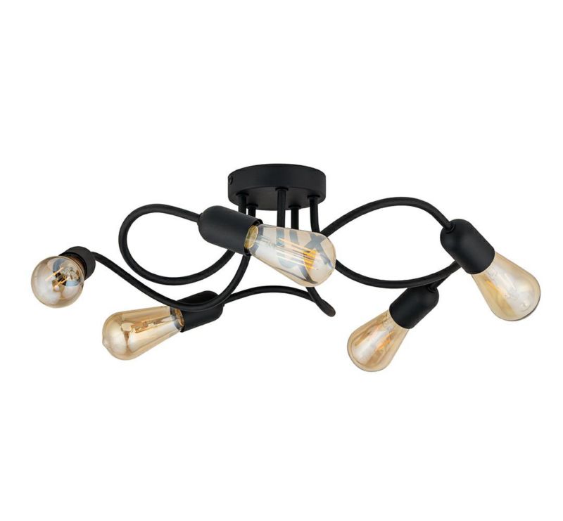 Lampa Sufitowa WAVE TK Lighting metalowa 5xE27 50x50 cm 1szt.