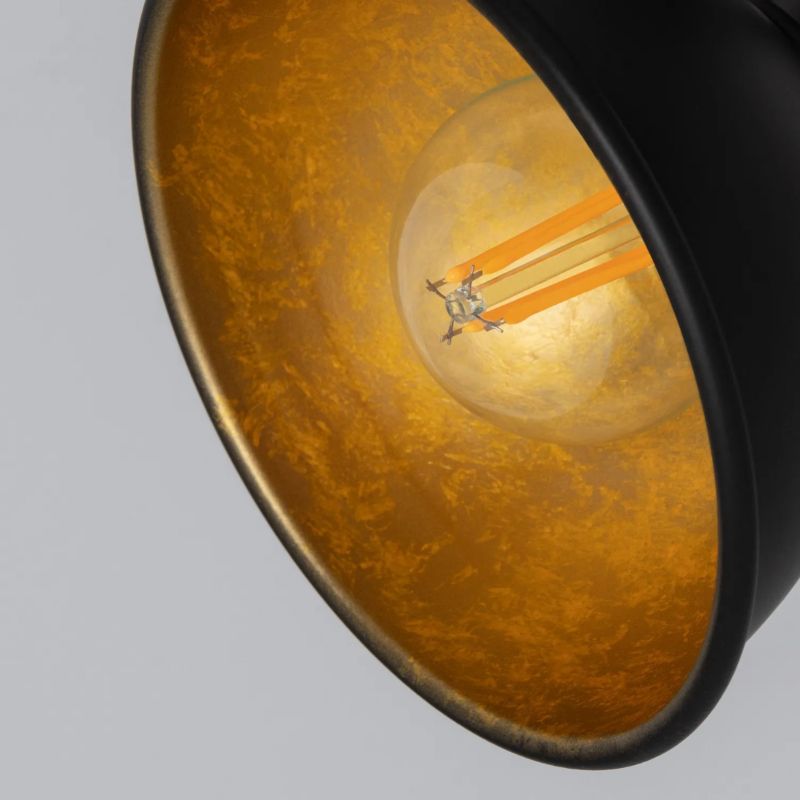 Lampa sufitowa wisząca Abruzzo Retro 4623 czarno-złota retro 2xE14 x 20W 1 szt.