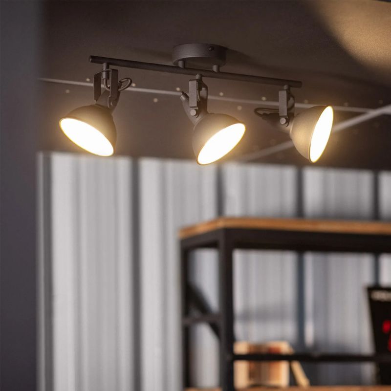Lampa sufitowa wisząca Abruzzo Retro 4630 czarno-złota retro 3xE14 x 20W 1 szt.